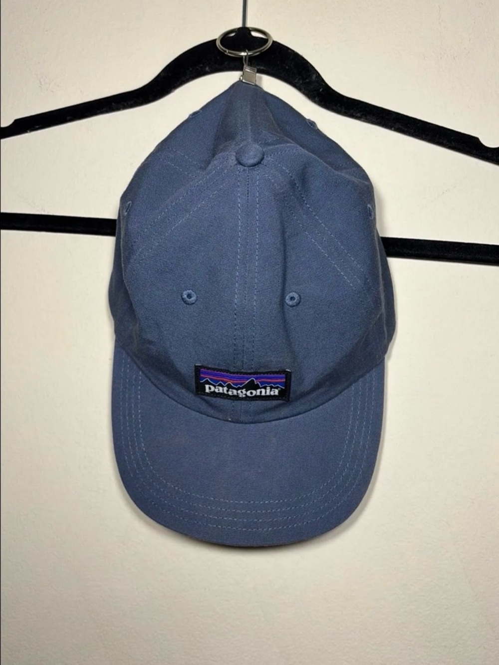 Patagonia navy blue embroidered logo baseball cap